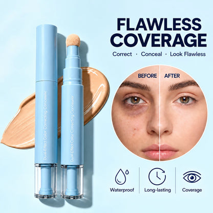✨24H Full Coverage Color Correcting Concealer & Matte Pressed Powder