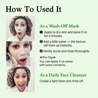 Green Tomato 2-in-1 Pore Cleansing Clay Mask & Cleanser