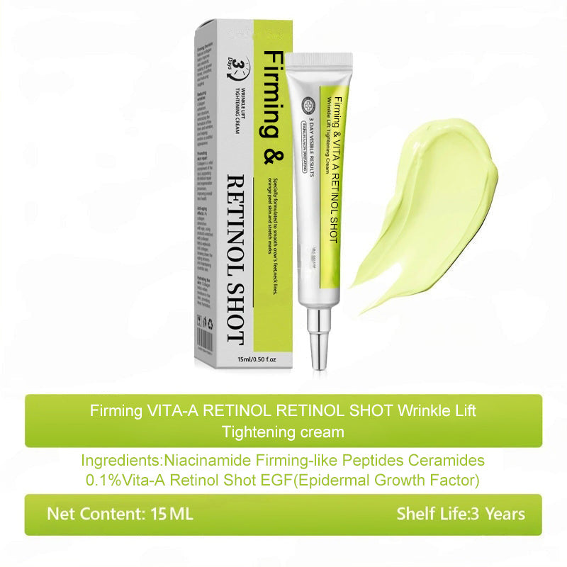 Retinol Shot – Deep Wrinkle Smoothing, Firming Care for Sagging Jowls & Puffy Eyes