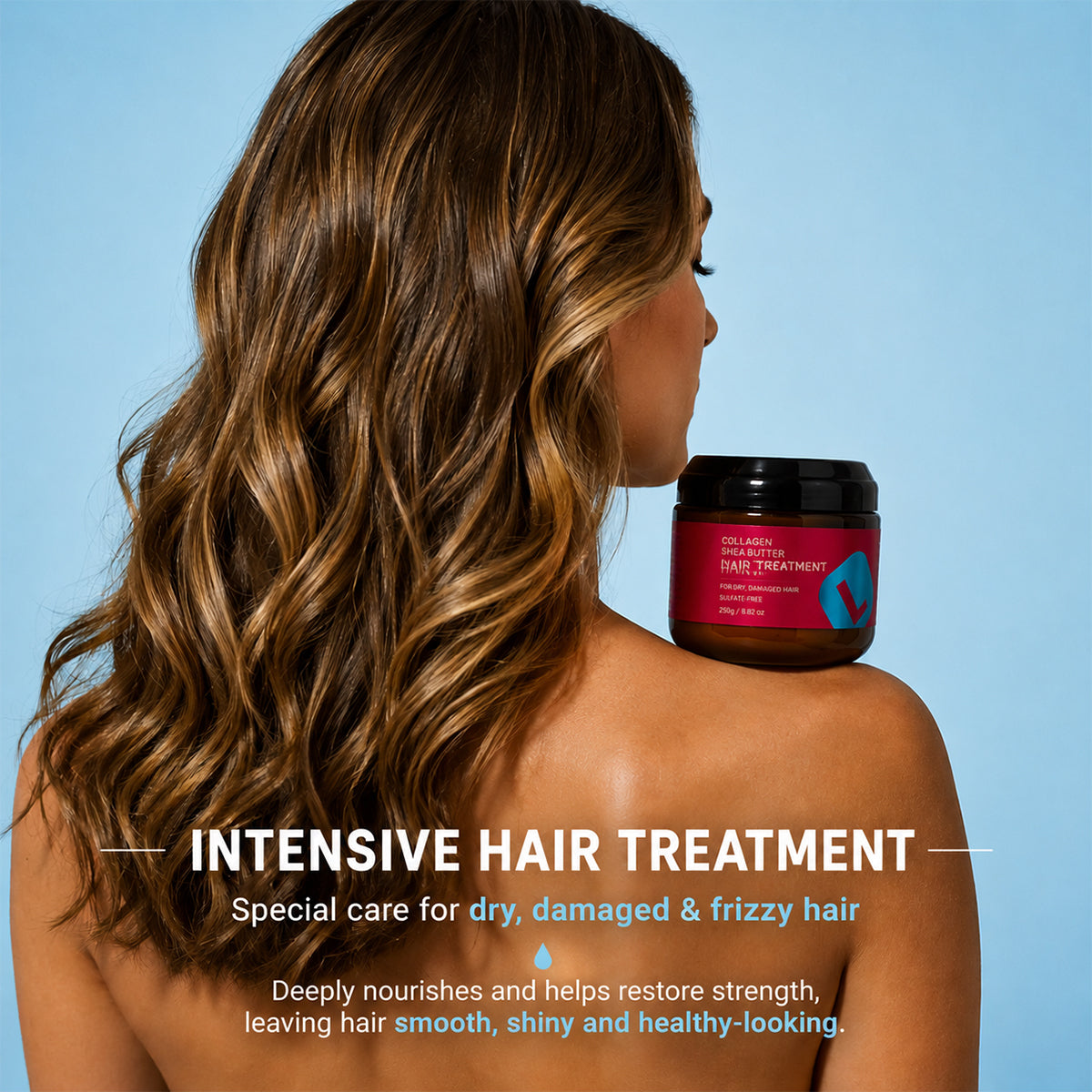 Collagen Shea Butter Hair Mask – Deep Repair & Hydration Treatment