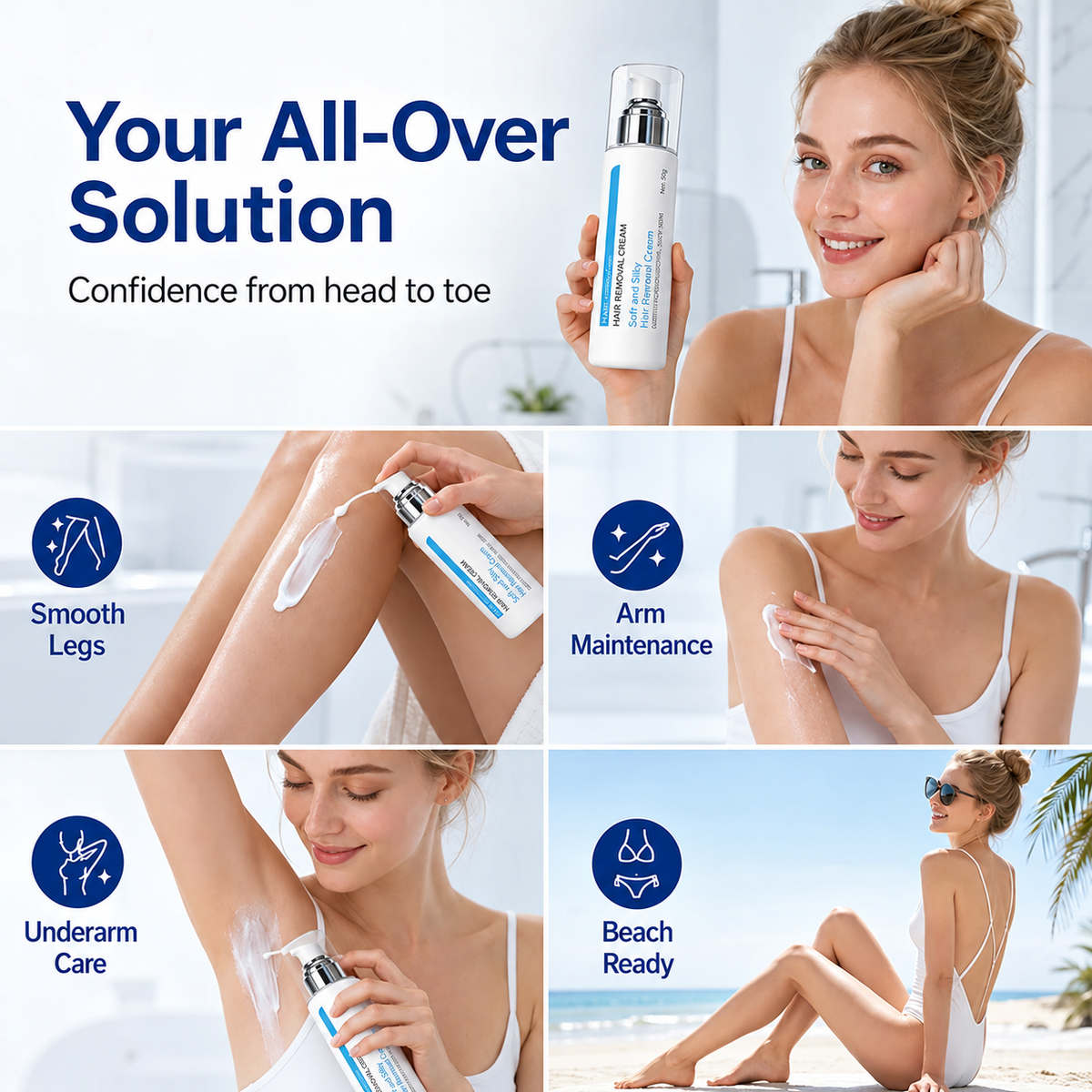 🎉BUY 1 GET 1 FREE!!! ✨Refreshing Cool-Feel Hair Removal Cream for Sensitive Skin